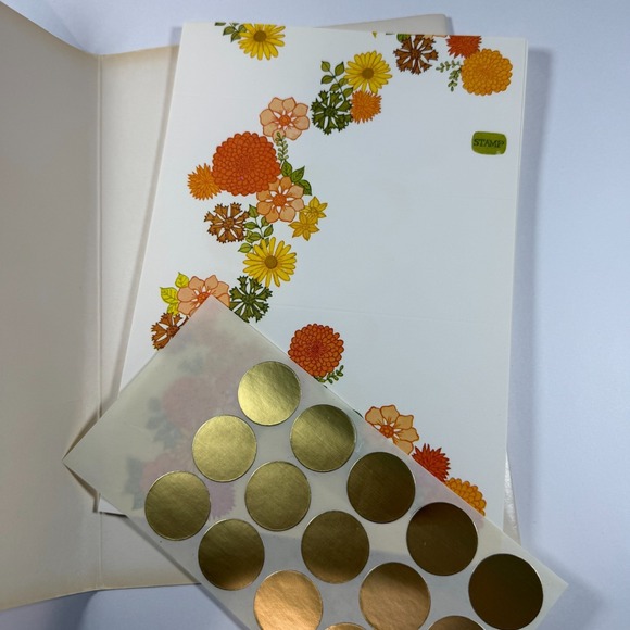 Vintage Floral Just A Notes By Current 13 Foldable Notes, 15 Seals - Picture 5 of 10